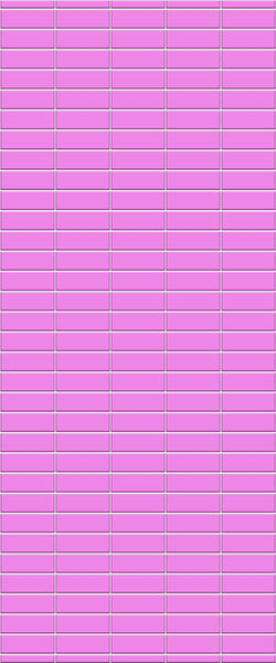 Pink Horizontal Block Tile Acrylic Shower Panel 2440mm x 1220mm ( 3mm Thick) - CladdTech