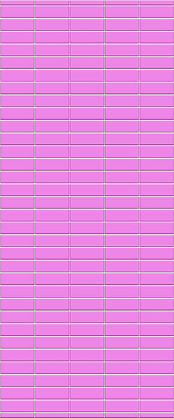 Pink Horizontal Block Tile Acrylic Shower Panel 2440mm x 1220mm ( 3mm Thick) - CladdTech