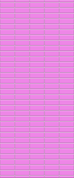 Pink Horizontal Block Tile Acrylic Shower Panel 2440mm x 1220mm ( 3mm Thick) - CladdTech