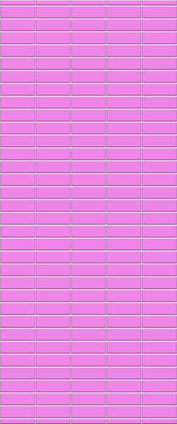 Pink Horizontal Block Tile Acrylic Shower Panel 2440mm x 1220mm ( 3mm Thick) - CladdTech