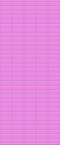 Pink Horizontal Block Tile Acrylic Shower Panel 2440mm x 1220mm ( 3mm Thick) - CladdTech