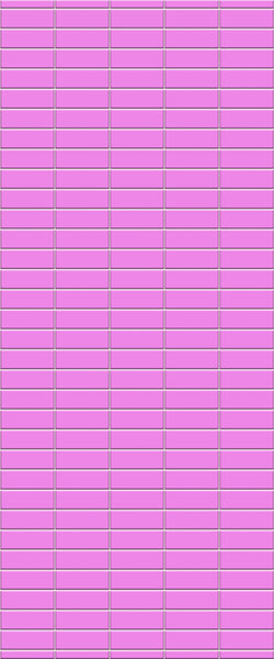 Pink Horizontal Block Tile Acrylic Shower Panel 2440mm x 1220mm ( 3mm Thick) - CladdTech