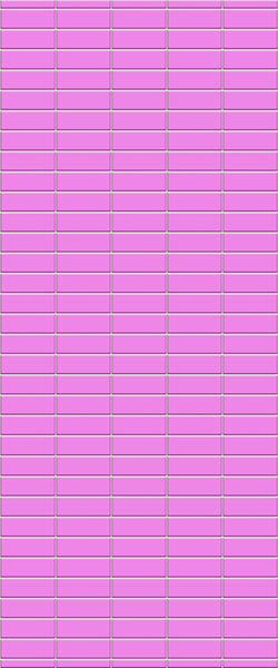 Pink Horizontal Block Tile Acrylic Shower Panel 2440mm x 1220mm ( 3mm Thick) - CladdTech