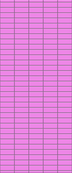 Pink Horizontal Block Tile Acrylic Shower Panel 2440mm x 1220mm ( 3mm Thick) - CladdTech