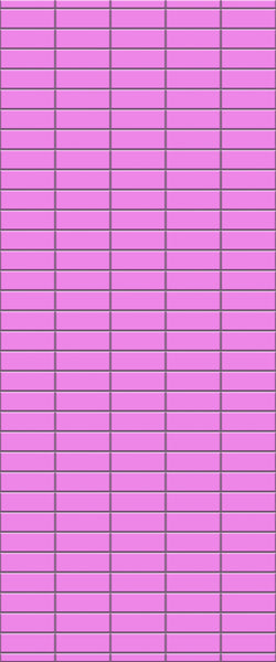 Pink Horizontal Block Tile Acrylic Shower Panel 2440mm x 1220mm ( 3mm Thick) - CladdTech