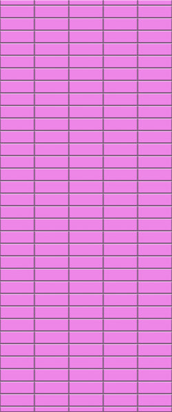 Pink Horizontal Block Tile Acrylic Shower Panel 2440mm x 1220mm ( 3mm Thick) - CladdTech