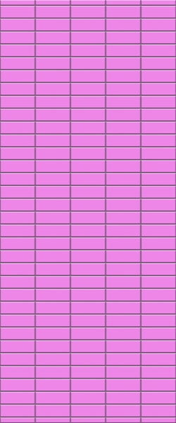 Pink Horizontal Block Tile Acrylic Shower Panel 2440mm x 1220mm ( 3mm Thick) - CladdTech