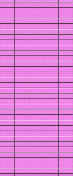 Pink Horizontal Block Tile Acrylic Shower Panel 2440mm x 1220mm ( 3mm Thick) - CladdTech