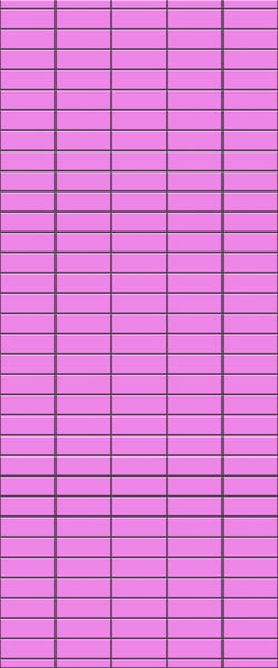 Pink Horizontal Block Tile Acrylic Shower Panel 2440mm x 1220mm ( 3mm Thick) - CladdTech