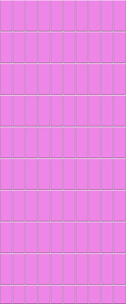 Pink Vertical Block Tile Acrylic Shower Panel 2440mm x 1220mm ( 3mm Thick) - CladdTech