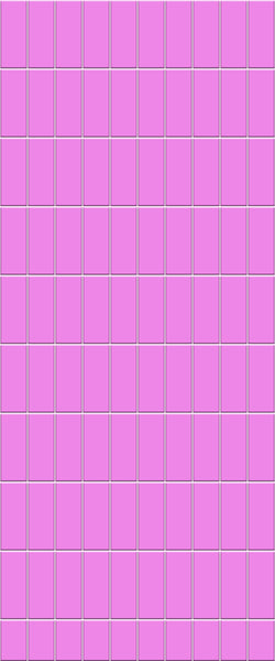 Pink Vertical Block Tile Acrylic Shower Panel 2440mm x 1220mm ( 3mm Thick) - CladdTech