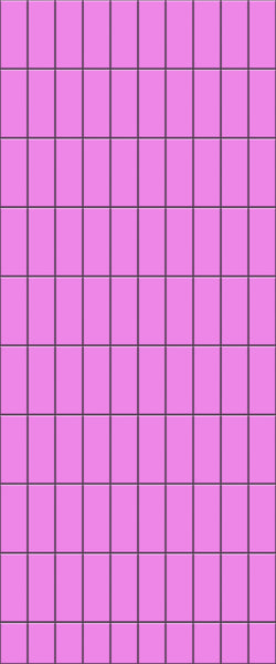 Pink Vertical Block Tile Acrylic Shower Panel 2440mm x 1220mm ( 3mm Thick) - CladdTech