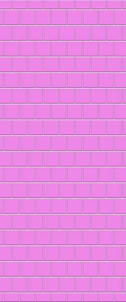 Pink Large Square's Tile Acrylic Shower Wall Panel 2440mm x 1220mm ( 3mm Thick) - CladdTech