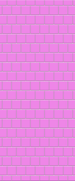 Pink Large Square's Tile Acrylic Shower Wall Panel 2440mm x 1220mm ( 3mm Thick) - CladdTech