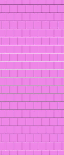 Pink Large Square's Tile Acrylic Shower Wall Panel 2440mm x 1220mm ( 3mm Thick) - CladdTech
