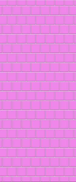 Pink Large Square's Tile Acrylic Shower Wall Panel 2440mm x 1220mm ( 3mm Thick) - CladdTech