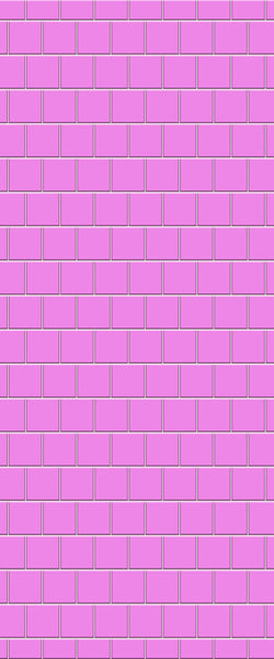 Pink Large Square's Tile Acrylic Shower Wall Panel 2440mm x 1220mm ( 3mm Thick) - CladdTech