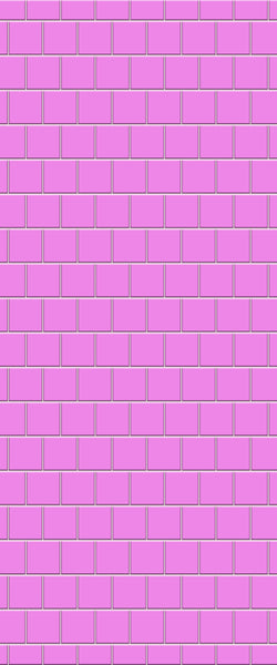 Pink Large Square's Tile Acrylic Shower Wall Panel 2440mm x 1220mm ( 3mm Thick) - CladdTech