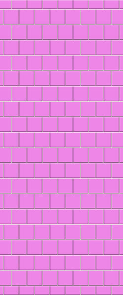 Pink Large Square's Tile Acrylic Shower Wall Panel 2440mm x 1220mm ( 3mm Thick) - CladdTech