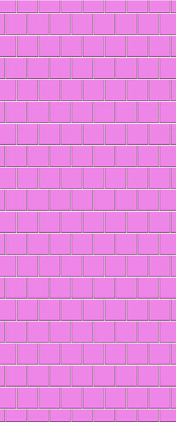 Pink Large Square's Tile Acrylic Shower Wall Panel 2440mm x 1220mm ( 3mm Thick) - CladdTech