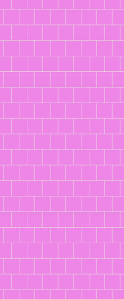 Pink Large Square's Tile Acrylic Shower Wall Panel 2440mm x 1220mm ( 3mm Thick) - CladdTech