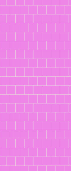 Pink Large Square's Tile Acrylic Shower Wall Panel 2440mm x 1220mm ( 3mm Thick) - CladdTech