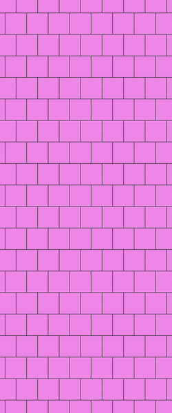 Pink Large Square's Tile Acrylic Shower Wall Panel 2440mm x 1220mm ( 3mm Thick) - CladdTech
