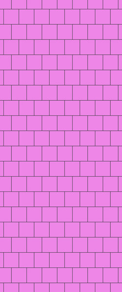 Pink Large Square's Tile Acrylic Shower Wall Panel 2440mm x 1220mm ( 3mm Thick) - CladdTech