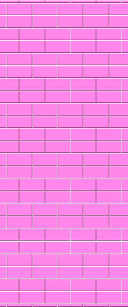 Pink Brickbond Tile Acrylic Shower Wall Panel 2440mm x 1220mm ( 3mm Thick) - CladdTech
