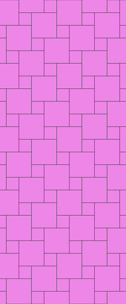 Pink Pin Wheel Tile Acrylic Shower Wall Panel 2440mm x 1220mm ( 3mm Thick) - CladdTech