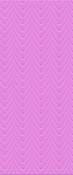 Pink Chevron Tile Acrylic Shower Wall Panel 2440mm x 1220mm ( 3mm Thick) - CladdTech