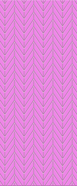Pink Chevron Tile Acrylic Shower Wall Panel 2440mm x 1220mm ( 3mm Thick) - CladdTech