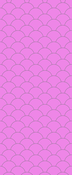 Pink Fishscales Tile Acrylic Shower Panel 2440mm x 1220mm (3mm Thick) - CladdTech