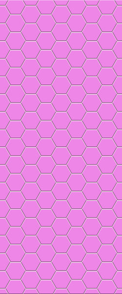 Pink Hexagon Tile Acrylic Wall Panel 2440mm x 1220mm (3mm Thick) - CladdTech