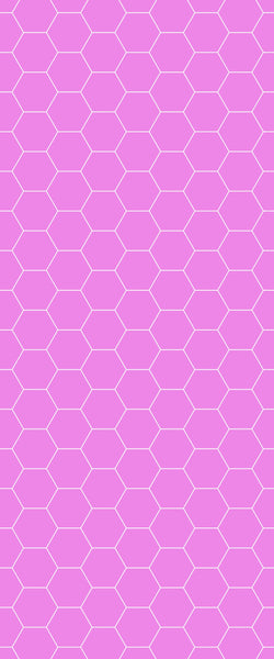 Pink Hexagon Tile Acrylic Wall Panel 2440mm x 1220mm (3mm Thick) - CladdTech