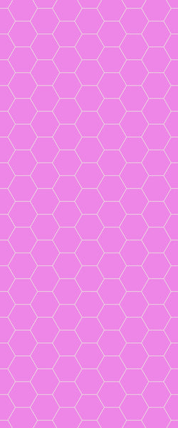 Pink Hexagon Tile Acrylic Wall Panel 2440mm x 1220mm (3mm Thick) - CladdTech