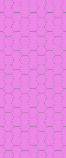 Pink Hexagon Tile Acrylic Wall Panel 2440mm x 1220mm (3mm Thick) - CladdTech