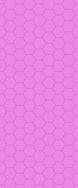 Pink Hexagon Tile Acrylic Wall Panel 2440mm x 1220mm (3mm Thick) - CladdTech