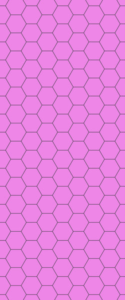 Pink Hexagon Tile Acrylic Wall Panel 2440mm x 1220mm (3mm Thick) - CladdTech