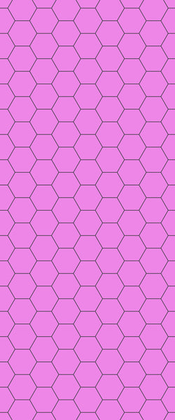 Pink Hexagon Tile Acrylic Wall Panel 2440mm x 1220mm (3mm Thick) - CladdTech