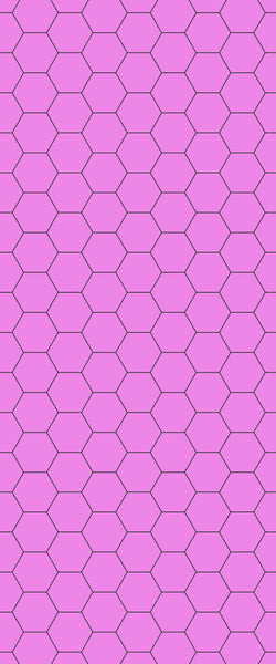 Pink Hexagon Tile Acrylic Wall Panel 2440mm x 1220mm (3mm Thick) - CladdTech