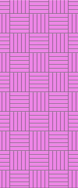Pink Mosaic Tile Acrylic Shower Wall Panel 2440mm x 1220mm ( 3mm Thick) - CladdTech