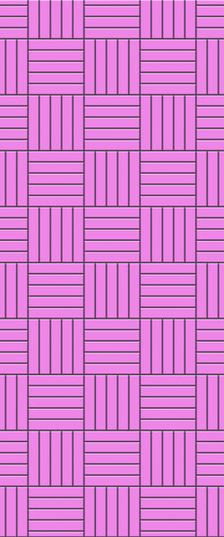 Pink Mosaic Tile Acrylic Shower Wall Panel 2440mm x 1220mm ( 3mm Thick) - CladdTech
