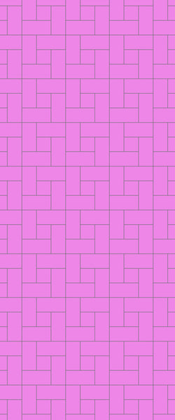 Pink Windmill Tile Acrylic Shower Panel 2440mm x 1220mm ( 3mm Thick) - CladdTech