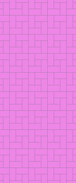 Pink Windmill Tile Acrylic Shower Panel 2440mm x 1220mm ( 3mm Thick) - CladdTech