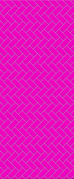 Pink Diagonal Herringbone Tile Acrylic Shower Panel 2440mm x 1220mm ( 3mm Thick) - CladdTech