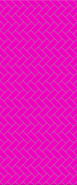 Pink Diagonal Herringbone Tile Acrylic Shower Panel 2440mm x 1220mm ( 3mm Thick) - CladdTech