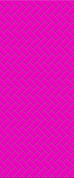 Pink Diagonal Herringbone Tile Acrylic Shower Panel 2440mm x 1220mm ( 3mm Thick) - CladdTech