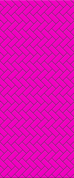 Pink Diagonal Herringbone Tile Acrylic Shower Panel 2440mm x 1220mm ( 3mm Thick) - CladdTech