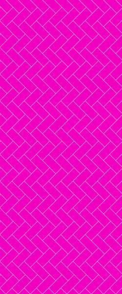 Pink Diagonal Herringbone Tile Acrylic Shower Panel 2440mm x 1220mm ( 3mm Thick) - CladdTech